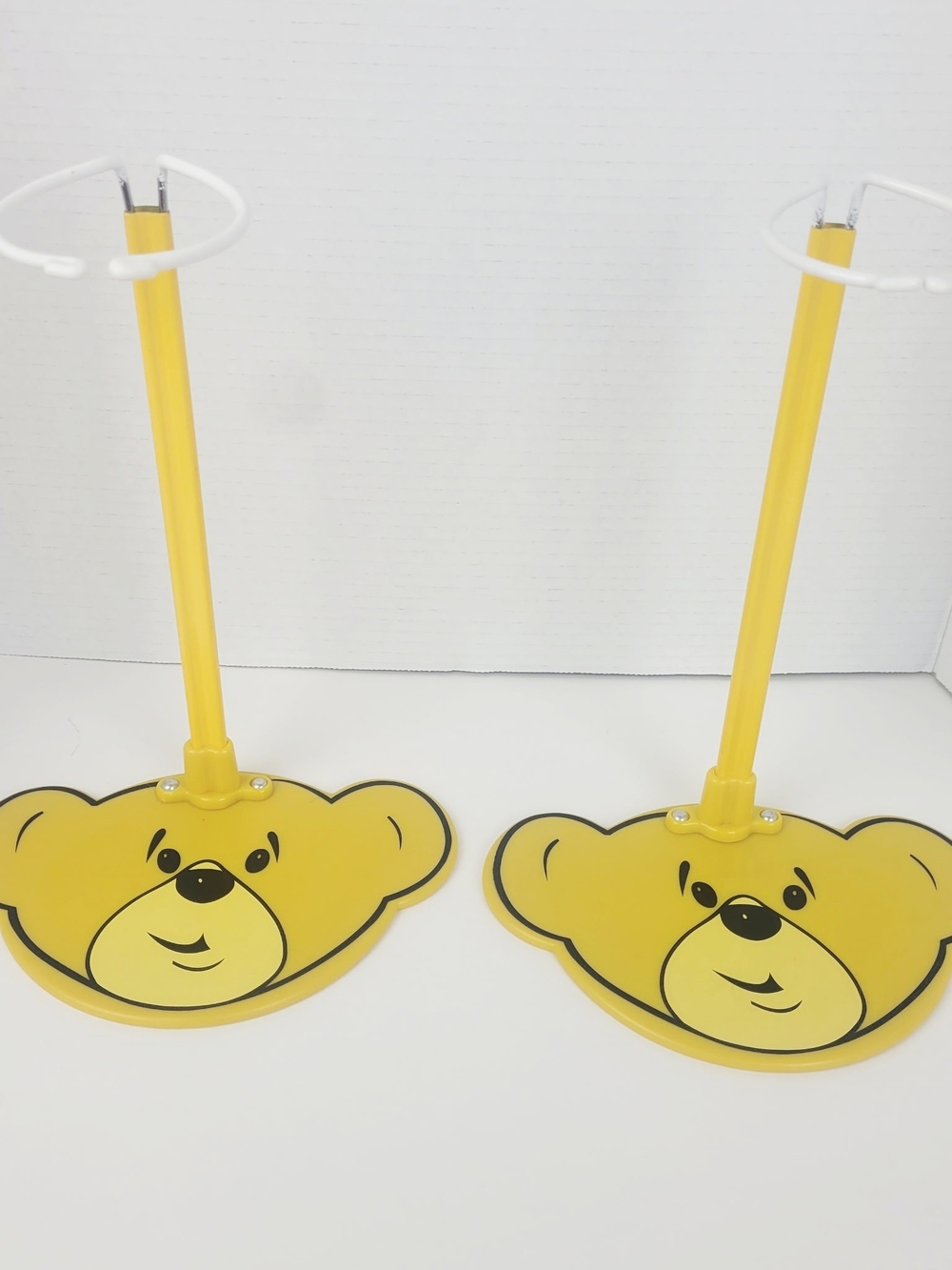 Build-A-Bear Workshop Bearhead Stand~Adjustable Height Display 11"-18"~Lot of 2